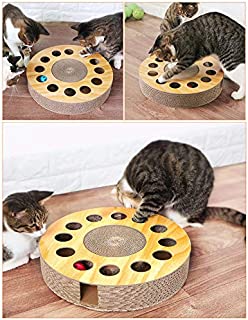 Cat Toy with Sturdy Scratching Pads and 2 Jingly Balls for All Ages of Cats