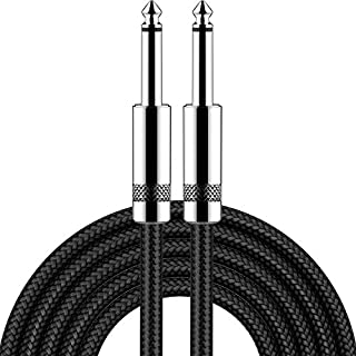 Guitar Cable 10 ft New bee Electric Instrument Cable Bass AMP Cord 1/4 Straight to Straight for Electric Guitar, Bass Guitar, Electric Mandolin, Pro Audio, Black