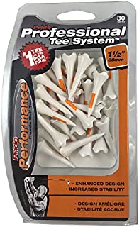 Pride Performance Professional Tee System Plastic Golf Tees (Pack of 30), 1 2-Inch