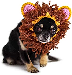 Zoo Snoods Lion Dog Costume - Neck and Ear Warmer Hood for Pets (Small)