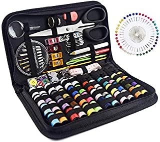 Fanciher Sewing Kit, 172PCS DIY Mini Quality Sewing Supplies for DIY, Beginners, Adults, Emergency, Summer Campers, Travel and Home with Storage Bag