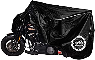 Nuzari Premium Motorcycle Cover - Motorcycle Cover Harley Davidson - Bike Covers Outdoor Storage Waterproof - Motorcycle Accessories XXL