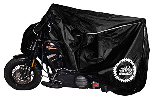 Nuzari Premium Motorcycle Cover - Motorcycle Cover Harley Davidson - Bike Covers Outdoor Storage Waterproof - Motorcycle Accessories XXL