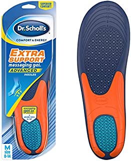 Dr. Scholls Extra Support Insoles Superior Shock Absorption and Reinforced Arch Support for Big & Tall Men to Reduce Muscle Fatigue So You Can Stay on Your Feet Longer (for Men's 8-14)