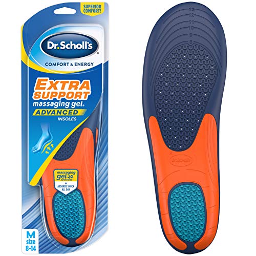 Dr. Scholls Extra Support Insoles Superior Shock Absorption and Reinforced Arch Support for Big & Tall Men to Reduce Muscle Fatigue So You Can Stay on Your Feet Longer (for Men's 8-14)