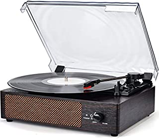 Record Player Turntable Wireless Portable LP Phonograph with Built in Stereo Speakers 3-Speed Belt-Drive Turntable Vinyl Record Player with Speakers