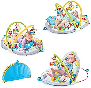 Yookidoo Baby Play Gym Lay to Sit-Up Play Mat. 3-in-1 Infant Activity Center for Newborns. 0 - 12 Month