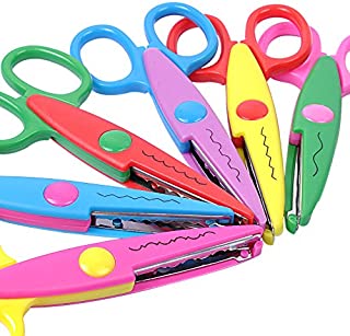 UCEC 6 Colorful Decorative Paper Edge Scissor Set, Great for Teachers, Crafts, Scrapbooking, Kids Design