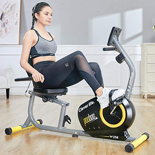 pooboo Recumbent Bike Magnetic Recumbent Exercise Bike