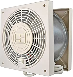 Suncourt TW408 ThruWall 2 Speed Room to Room Wall Mounted Air Flow Transfer Fan with 10 Foot Power Cord and Installation Kit, Whtie