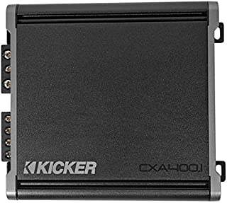 KICKER CX400.1 400 Watt Class D Mono Amplifier for Car Audio Speakers, Black