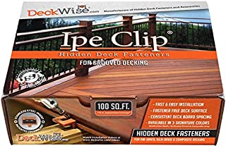 DeckWise (Black) Ipe Clip Extreme S Hidden Deck Fasteners, 5/32