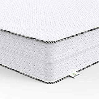 Dourxi Crib Mattress, Toddler Mattress Dual Sided Comfort Memory Foam Mattress with Removable Breathable Cover and Extra Waterproof Protector, Standard Size Crib Mattress for Infant Baby and Toddler