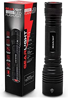 GearLight High-Powered Led Flashlight S2000 - Brightest High Lumen Light, Zoomable and Water Resistant - Powerful Camping and Emergency Gear Flashlights