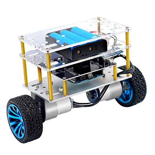 Yahboom Coding Robot Car Balance Robot Electronics Programmable Kit for Adult Support C Language (UNO R3 Include)