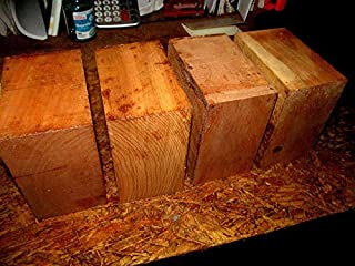 Four Kiln Dried Black Cherry Wood Bowl Blanks Lathe Turning Block 6 x 6 x 3