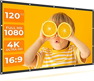 VANKYO StayTrue Projector Screen, 120 Inch Projection Screen 4K HD, 16:9, Foldable Wrinkle-Free Movies Screen(1.1 GAIN, 160°Viewing Cone) for Vankyo Leisure 3 Projector, Support Front Rear Projection