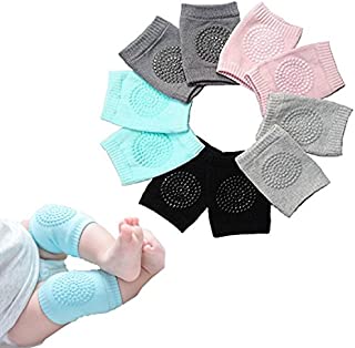 Baby Crawling Anti-Slip Knee, Unisex Baby Toddlers Kneepads 5 Pairs