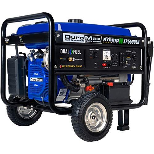 DuroMax XP5500EH Fuel Portable Generator, Blue/Black