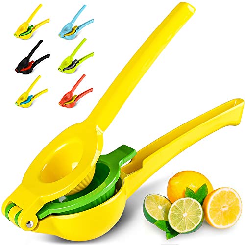 Zulay Premium Metal Lemon Lime Squeezer - Manual Citrus Press Juicer