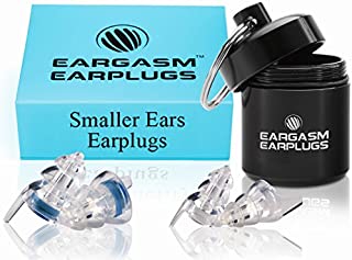 Eargasm Smaller Ears Earplugs for Concerts Musicians Motorcycles Noise Sensitivity Disorders and More! Two Different Sizes Included to Accommodate Smaller Ear Shapes!