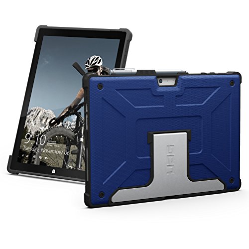 URBAN ARMOR GEAR UAG Designed for Microsoft Surface Pro 7 Plus, Pro 7, Pro 6, Pro 5th Gen (2017) (LTE), Pro 4 Feather-Light Rugged [Cobalt] Aluminum Stand Military Drop Tested Case