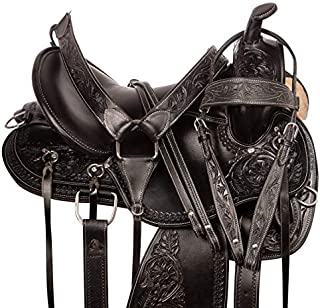 Acerugs 15 16 17 18 Endurance Western Pleasure Trail Horse Leather Saddle (16)