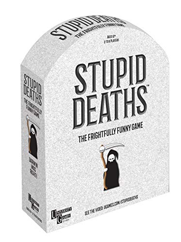 University Games Stupid Deaths The Party Game, Funny Card Game & Board Game for Adults & Teens Ages 12 & Up (01404)