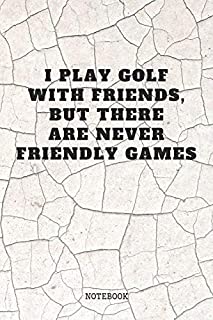 Notebook: I Love Golf Planner / Organizer / Lined Notebook (6