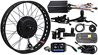 Ebike Fat Tire Electric Bicycle 48V 1500W Motor Conversion Kit Snow Fat Tire Rear/Front Wheel 20'' 24