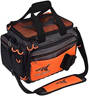 KastKing Fishing Tackle Bags, Fishing Gear Bag, Saltwater Resistant Tackle Bag, Medium-Hoss(Without Trays, 15x11x10.25 Inches), Orange