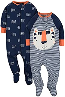 Gerber Baby Boys' 2-Pack Sleep'N Play, happy tiger, 6-9 Months