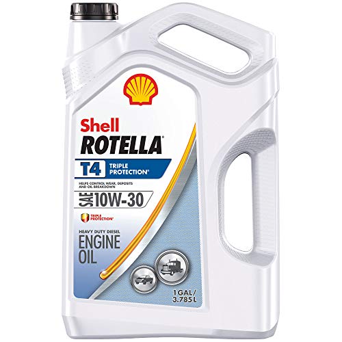 Shell Rotella T4 Triple Protection Conventional 10W-30 Diesel Engine Oil (1-Gallon, Single Pack)