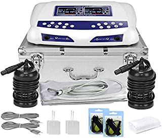 Dual Ionic Detox Foot Bath Machine, Digital LCD Display Ionic Ion Spa Chi Cleanse Cell Detoxification Machine with Aluminum Box, Waist Belts, 2 Arrays, 10 Liners