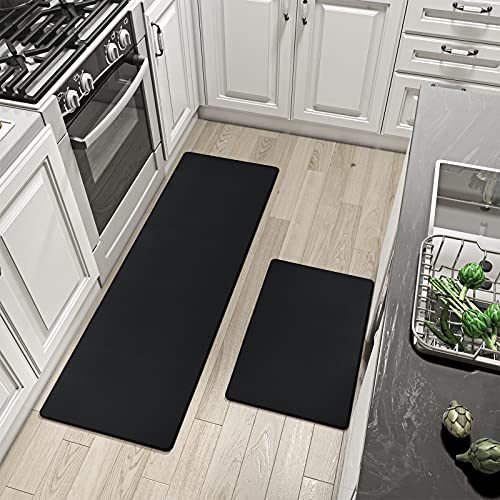 DEXI Kitchen Rugs and Mats Cushioned Anti Fatigue Comfort Runner Mat for Floor Rug Waterproof Standing Rugs Set of 2,17