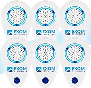 ES-1, (6Pack) Ultrasonic Pest Repeller Wall Plug-in Most Effective than Repellents - Get Rid Of - Rodents, Squirrels, Mice, Rats, Bats, Roaches, Ants, Spiders, Bed Bugs, osquito, insects, Fleas, Fly!