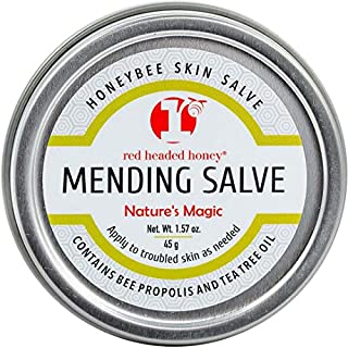 Red Headed Honey | Beeswax Propolis Mending & Healing Salve - Tea Tree & Vitamin E Oil - 1.57oz