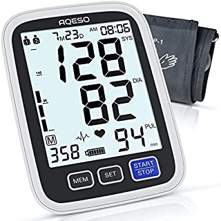 AQESO Blood Pressure Monitor Upper Arm with Large Cuff 9