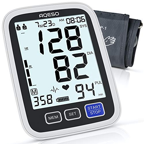 AQESO Blood Pressure Monitor Upper Arm with Large Cuff 9