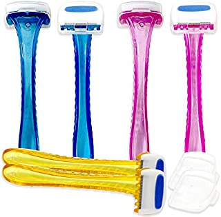 Spa Savvy Bikini Razor 6 Pack, Bikini Line Trimmer, Sharp Blades, Trim with Precision (6 Pack)