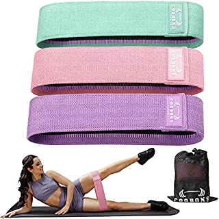 Resistance Bands for Legs and Butt - Exercise Bands Hip Bands Workout Bands Booty Fitness Bands, Glute Bands for Women and Men,Elastic Strength Squat Band, Non Slip (Set 3)