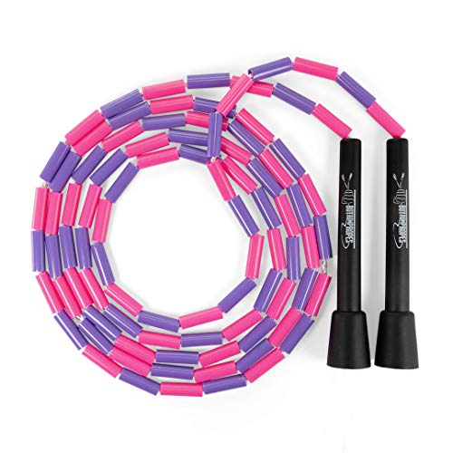 Beaded Jump Rope - Segmented Skipping Rope for Kids - Durable Outdoor Beads