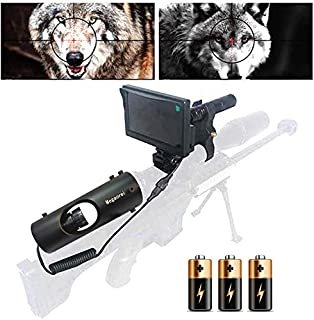 Megaorei DIY 984ft/328yard Infrared Hunting Night Vision Scopes for Rifles,3MP 16MM IR Optics Scope Camera for Riflescopes with 4.3