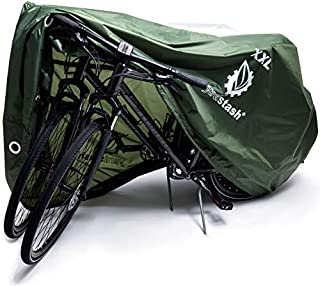 YardStash Bike Covers Outdoor Storage Waterproof - Safe, Reflective Outdoor Bicycle Cover Multiple Bikes in Driveway - Mountain Bike Cover, Beach Cruiser Waterproof Outdoor Storage (XXL)