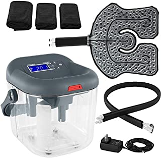 Vive Cold Therapy Machine - Large Ice Cryo Cuff - Flexible Cryotherapy Freeze Kit System Fits Knee, Shoulder, Ankle, Cervical, Back, Leg, Hip and ACL - Wearable Adjustable Wrap Pad - Cooler Pump