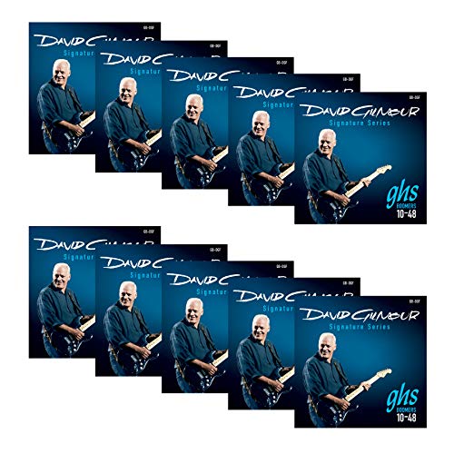 GHS Strings GB-DGF David Gilmour Signature Series, Nickel-Plated Electric Guitar Strings (.010-.048)