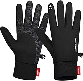 LANYI Winter Gloves Touchscreen Lightweight Windproof Anti-Slip Warm Liner Gloves Cycling Running Driving Climbing Biking Work Outdoor Thin Gloves Women Men