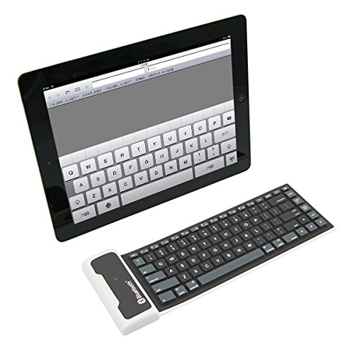 Pesp Bluetooth Wireless Flexible Roll up Keyboard for Iphone 5/4/4s Ipad Android Pc Black