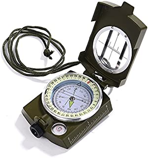 GWHOLE Military Lensatic Sighting Compass Waterproof for Outdoor Activities