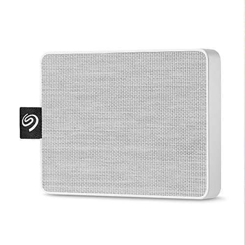 Seagate One Touch SSD 1TB External Solid State Drive Portable  White, USB 3.0 for PC Laptop and Mac, 1yr Mylio Create, 2 months Adobe CC Photography (STJE1000402)